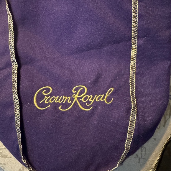Lot of 3 Crown Royal Bags Purple Gold , All 8" Length Bags Excellent Condition - Picture 2 of 2